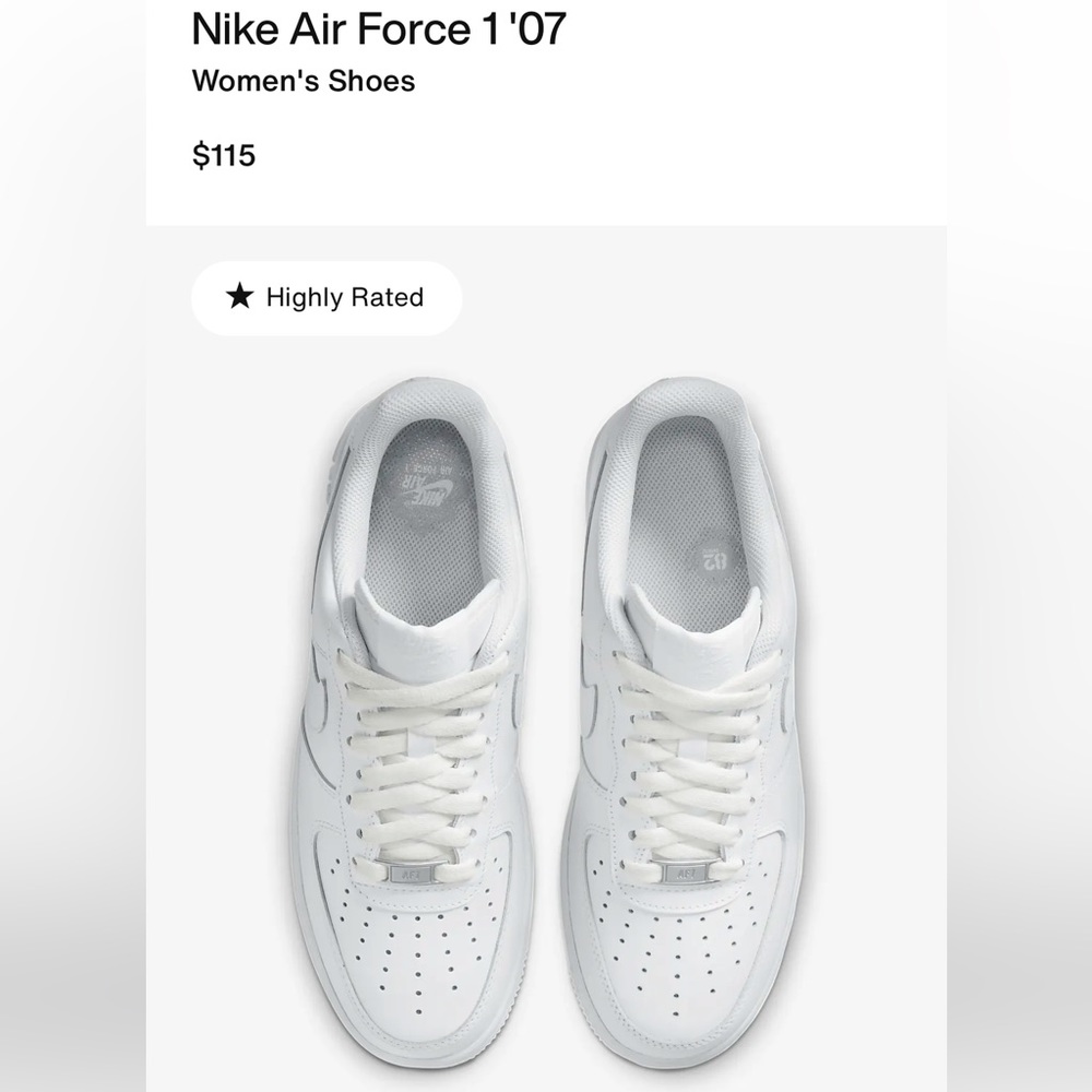 Nike Women’s Air Force 1 ’07 White